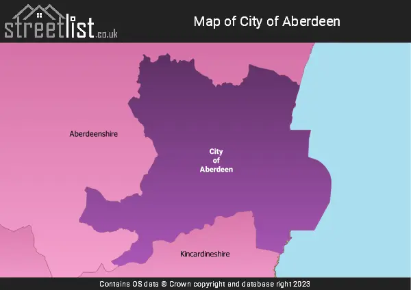 Map of the City of Aberdeen